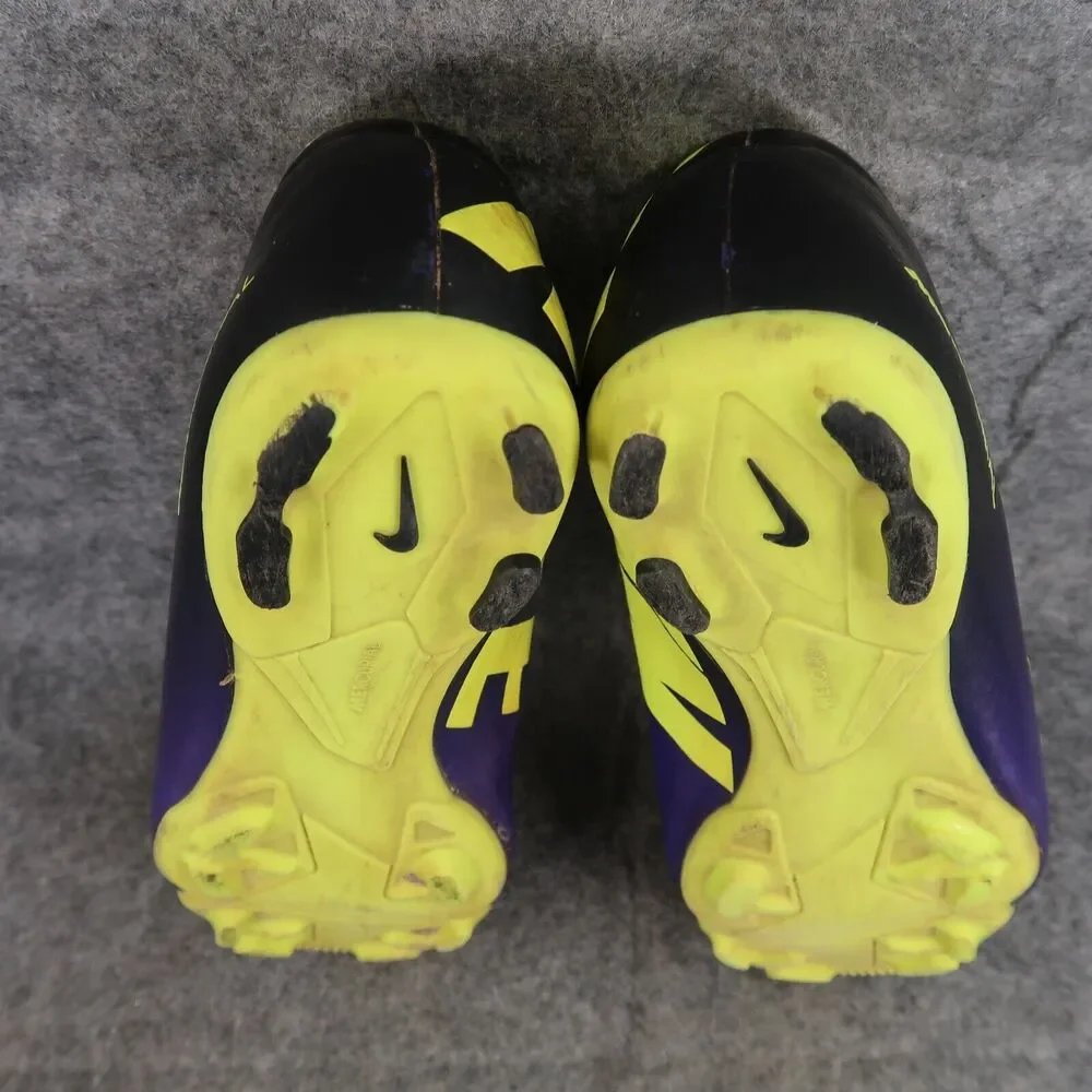 Nike Shoes Kids 5 Cleats Soccer Mercurial FG Sports Athletic Purple Volt Youth